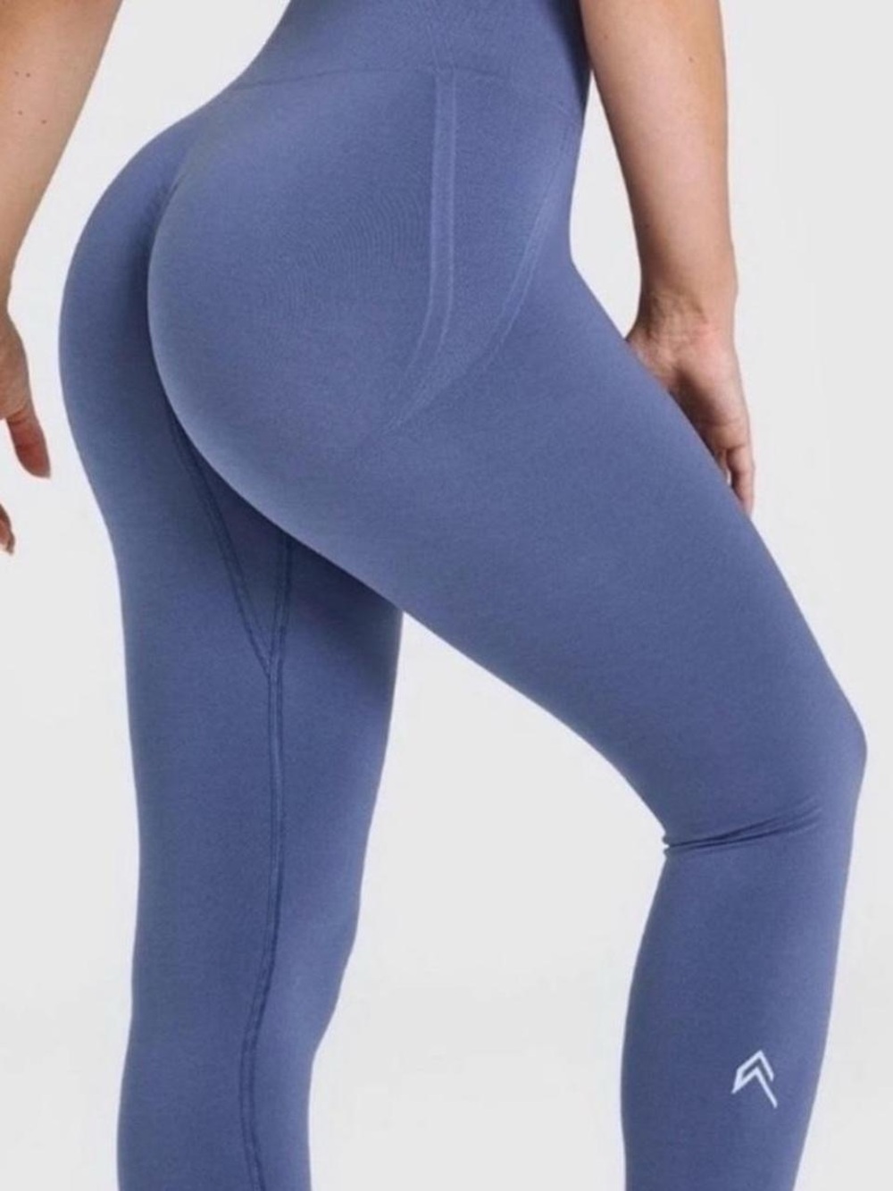 Oner Active “Slate Blue” Effortless Seamless High-Waist Leggings